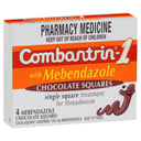 Combantrin 1 With Mebendazole Chocolate Squares 4 tablets thumbnail 6