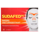 Sudafed PE Nasal Decongestant Non Drowsy 24 tablets thumbnail 1