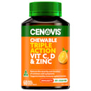 Cenovis Chewable Triple Action Vitamin C, D & Zinc 60 tablets thumbnail 1