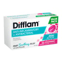 Difflam Sore Throat Lozenge Strawberry Value Pack 32 lozenges thumbnail 6