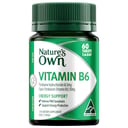 Nature's Own Vitamin B6 50mg - 60 tablets thumbnail 1