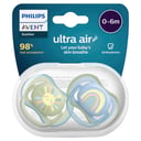 Avent Ultra Air Soother 0-6 Months Deco Mixed 2 pack thumbnail 1