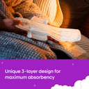 U By Kotex Pads Overnight Maxi Long 8 pack thumbnail 7