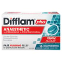 Difflam Plus Anaesthetic Triple Action Menthol & Eucalyptus 16 lozenges thumbnail 1