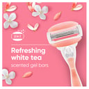 Gillette Venus Comfortglide White Tea Razor Handle + 2 Cartridges 1 pack thumbnail 6