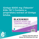 Blackmores Ginkgo 6000mg Tebonin EGb 761 - 30 tablets thumbnail 5