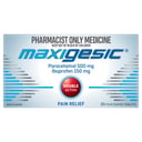 Maxigesic Paracetamol + Ibuprofen 150mg - 30 tablets thumbnail 1