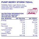 Pump Water Still Water Berry 750ml thumbnail 2