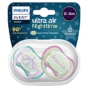 Avent Soother Night Time 0-6 Months 2 pack thumbnail 1