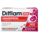 Difflam Plus Anaesthetic Triple Action Wild Berry 16 lozenges thumbnail 1