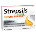 Strepsils Herbal Immune Support Honey Lemon 16 Lozenges thumbnail 3