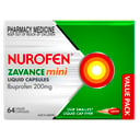 Nurofen Zavance Mini 64 liquid capsules thumbnail 1