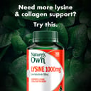 Nature's Own Lysine 1000mg - 100 tablets thumbnail 6