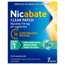 Nicabate Clear Patch 21mg Step 1 - 7 patches thumbnail 1