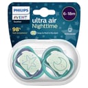 Avent Soother Night Time 6-18 Months 2 pack thumbnail 1