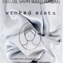 Wicked Sista Deluxe Satin Sleep Turban Light Grey 1 each thumbnail 2