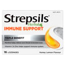 Strepsils Herbal Immune Support Honey Lemon 16 Lozenges thumbnail 1