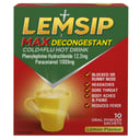 Lemsip Max Cold & Flu Decongestant 10 sachets thumbnail 1