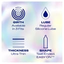 Durex Invisible Ultra Thin Regular Fit Condoms 10 pack thumbnail 7