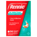 Rennie No Added Sugar Spearmint 96 chewable tablets thumbnail 1