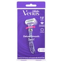 Gillette Deluxe Smooth Swirl Women's Razor Handle + 2 Blade Refills 1 pack thumbnail 1