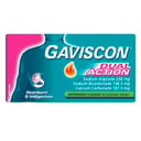 Gaviscon Dual Action Peppermint Flavour 16 chewable tablets thumbnail 1