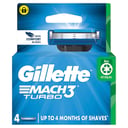 Gillette Mach3 Turbo 3D Cartridges 4 pack thumbnail 1