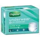 Depend Underwear Super Plus Large 9 pack thumbnail 2