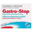 Gastro-Stop Diarrhoea Relief Loperamide 2mg - 12 capsules thumbnail 1