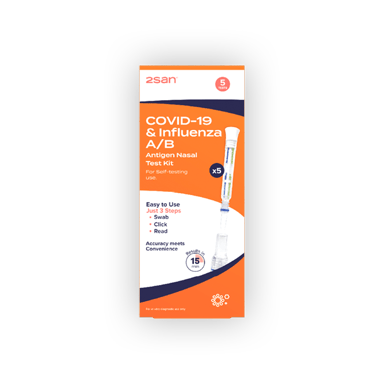 2San COVID-19 & Influenza A/B Pen Test 5 pack^