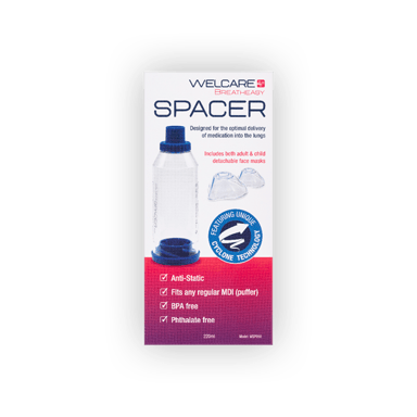 Welcare Spacer With Child & Adult Mask 1 each