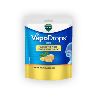 Vicks VapoDrops Original Menthol 24 lozenges^