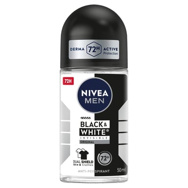 Nivea Men Anti-Perspirant Invisible Black & White Roll On 50ml