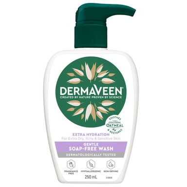 DermaVeen Extra Gentle Soap Free Wash 250ml
