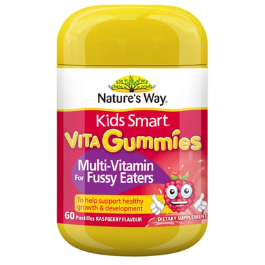 Nature's Way Kids Smart Vita Gummies Multi-Vitamin For Fussy Eateres 60 pastilles