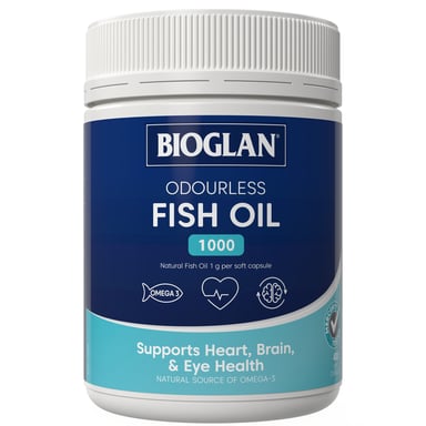 Bioglan Odourless Fish Oil 1000mg 400 soft gel capsules