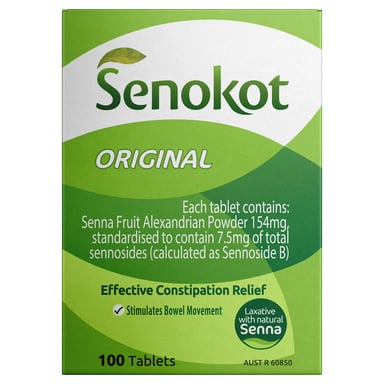 Senokot Laxative With Natural Senna 7.5mg - 100 tablets