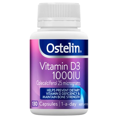 Ostelin Vitamin D3 1000IU 130 capsules