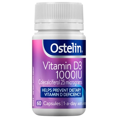 Ostelin Vitamin D3 1000IU 60 capsules