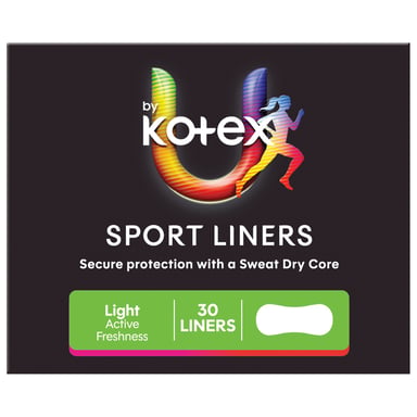 U by Kotex Liners Feminine Sport 30 pack