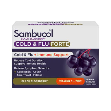 Sambucol Cold & Flu Forte 24 capsules