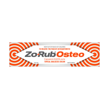 Zo-Rub OA Topical Analgesic Cream 0.025% - 45g