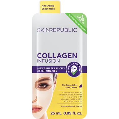 Skin Republic Collagen Infusion Face Mask Sheet 1 each
