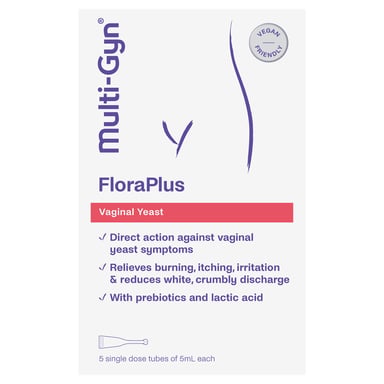 Multi-Gyn Flora Plus Single Dose Tubes 5ml - 5 pack