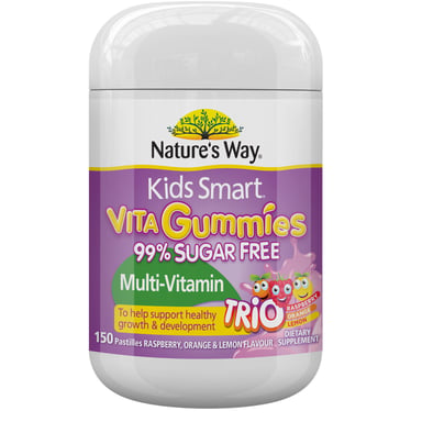 Nature's Way Kids Smart Vita Gummies Multi-Vitamin Sugar Free 150 pastilles