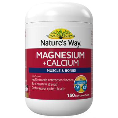 Nature's Way Magnesium + Calcium 150 capsules