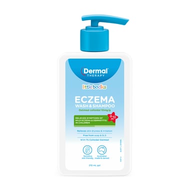Dermal Therapy Little Bodies Eczema Wash & Shampoo Bottle With Pump 210ml
