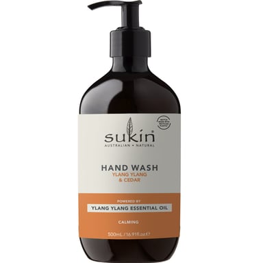 Sukin Hand Wash Ylang Ylang & Cedar Pump 500ml