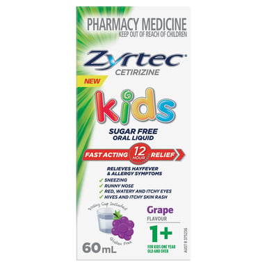 Zyrtec Kids Liquid Grape 60ml