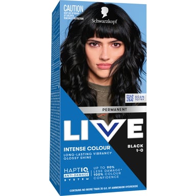 Schwarzkopf Live Colour Permanent 1.0 Black 200g
